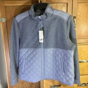 New! Liv Outdoor Womens XL Fleece/Quilted Christmas Mom Gift Fleece Lined Jacket